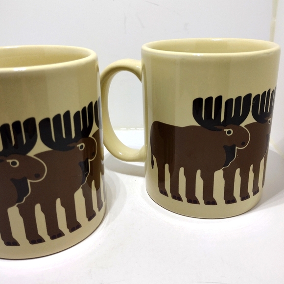 Vintage Taylor & Ng Moose Design Mug Set of 2 - Picture 8 of 14